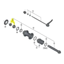 Shimano FH-M9000 Cone Rear Left