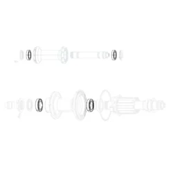 ZIPP Rodamientos Buje Cerámicos 88/188 Kit 2
